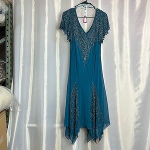 J kara short beaded dress. 1028
